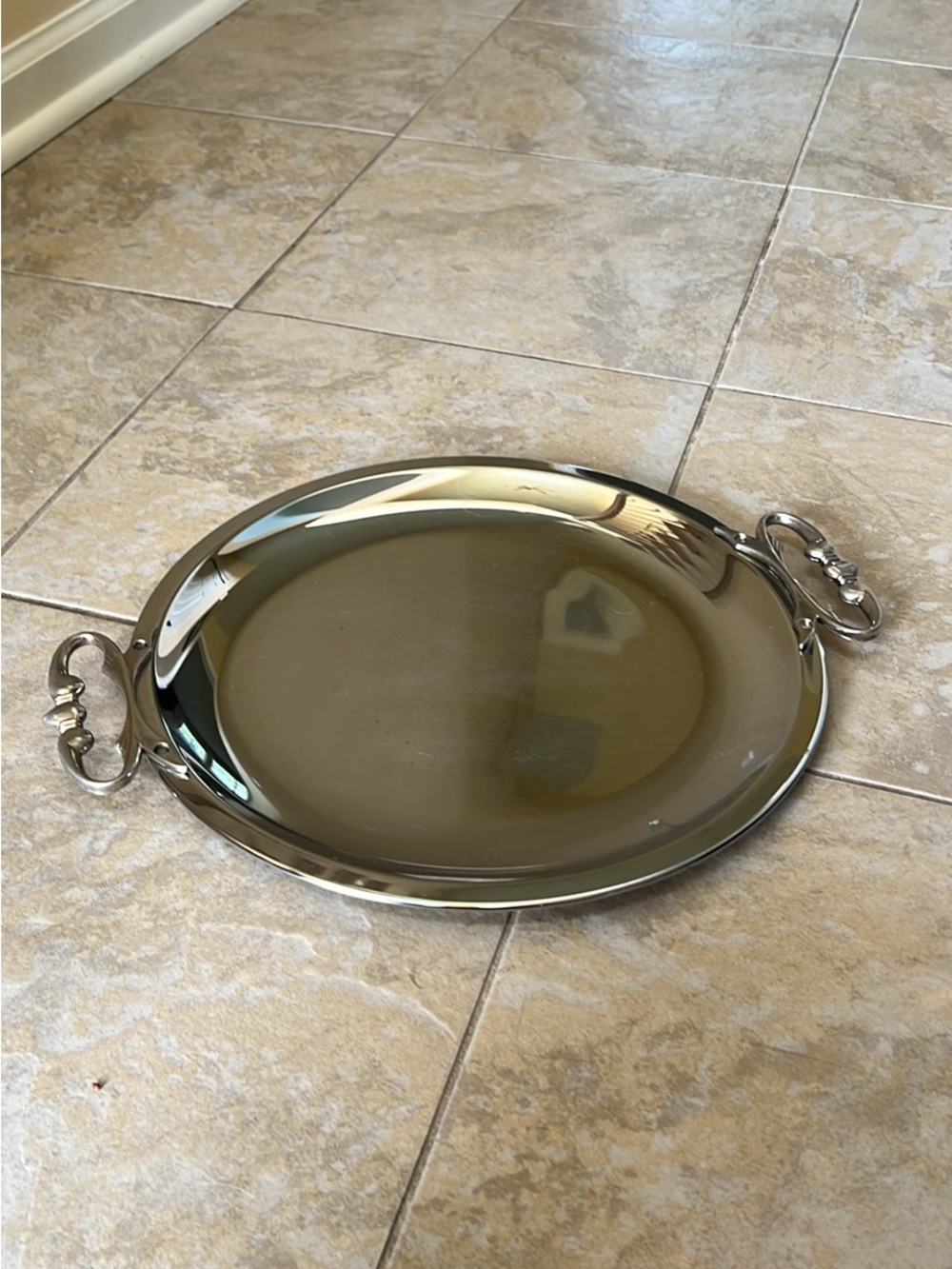 Vintage Kromex round platter